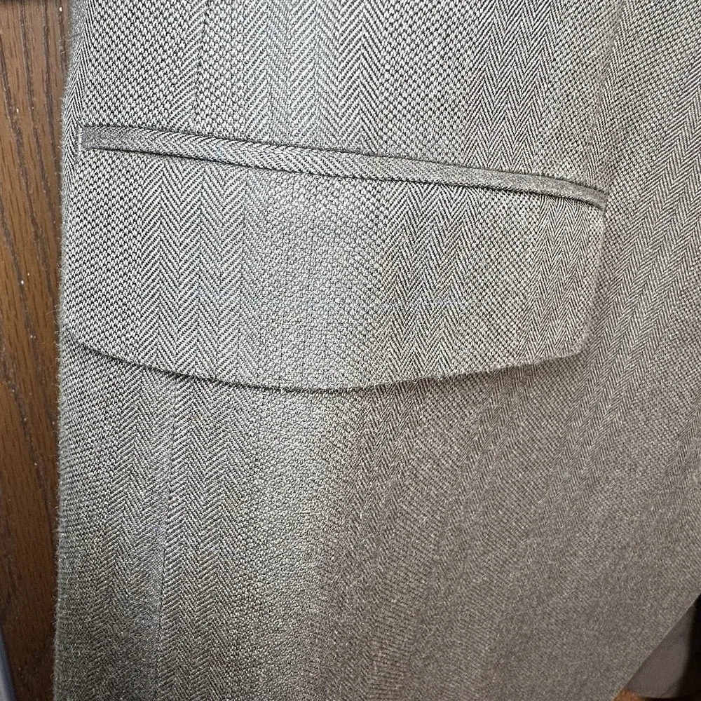 Lauren Ralph Lauren Silk Wool Sports Jacket‎ Men's 48L Single Breasted Gray